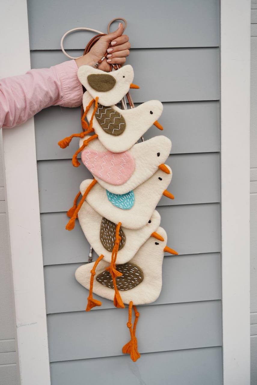 Felted Animal Bag – Sandpiper