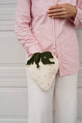 Felted Bag – White Strawberry