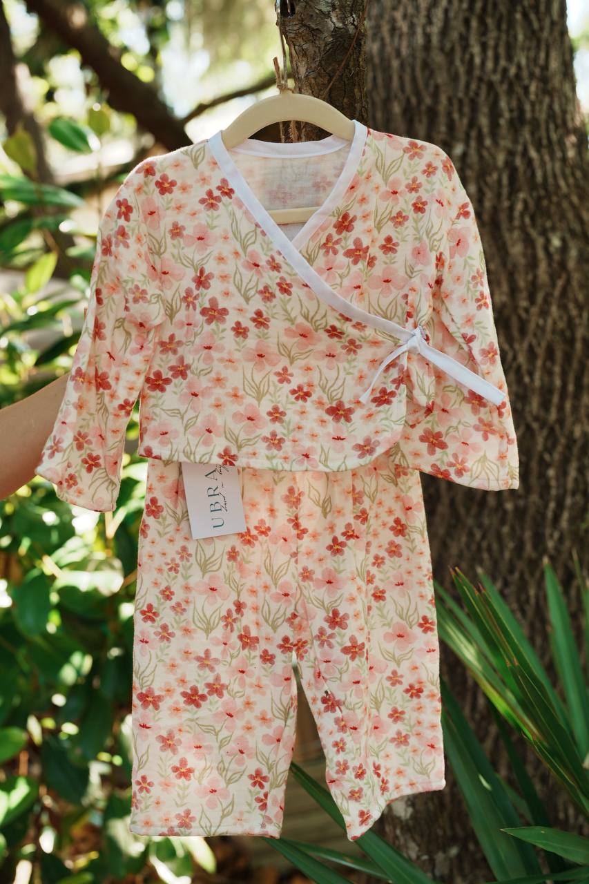 Kids Kimono Top - Floral