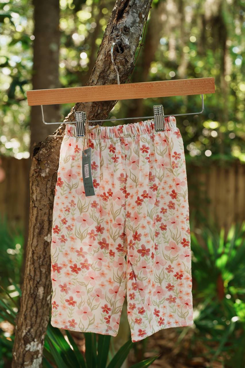 Baggy Kids Pants - Floral
