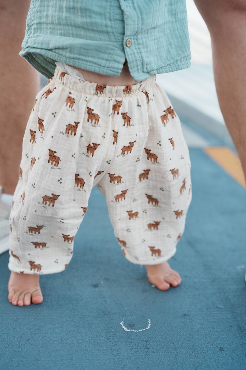 Baggy Kids Pants - Cows