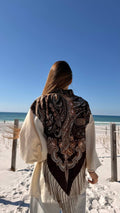 Ukrainian Scarf Linen Kimono