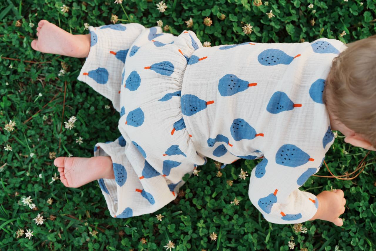 Kimono & Baggy Pants Set – Pears