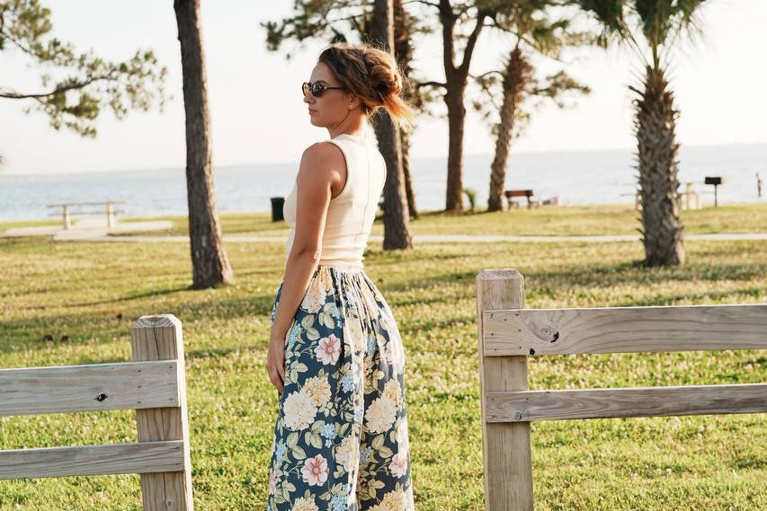 Adjustable Wide-Leg Cotton Pants