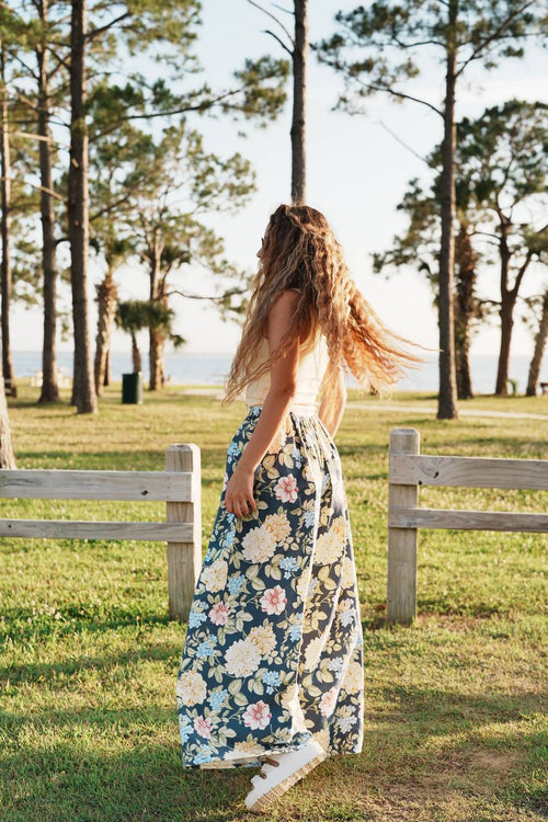 Adjustable Wide-Leg Cotton Pants