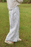 Adjustable Wide-Leg Cotton Pants