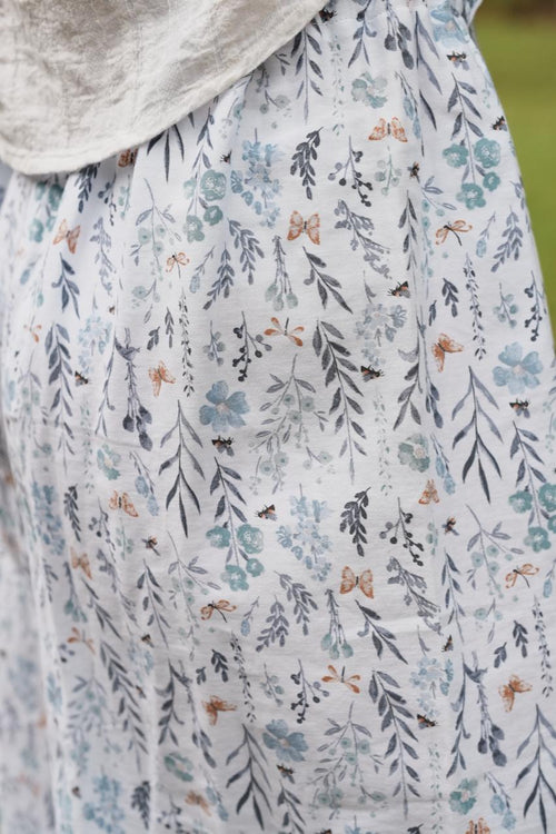 Adjustable Wide-Leg Cotton Pants