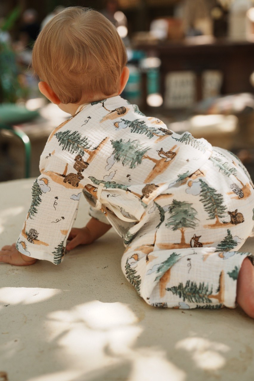 Kimono & Baggy Pants Set – Woodland