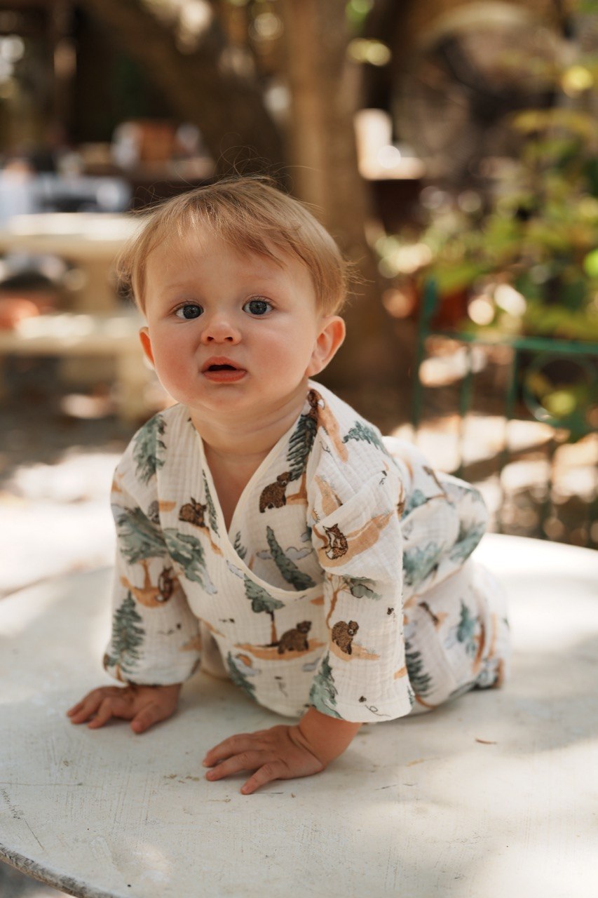 Kimono & Baggy Pants Set – Woodland